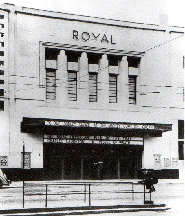 Facade of the Royal, Vessel of Wrath on the big screen